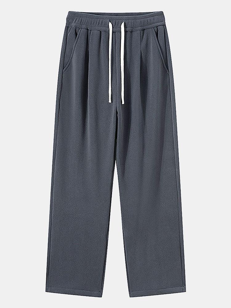 Polar Fleece Loose Fit Straight Leg Pants