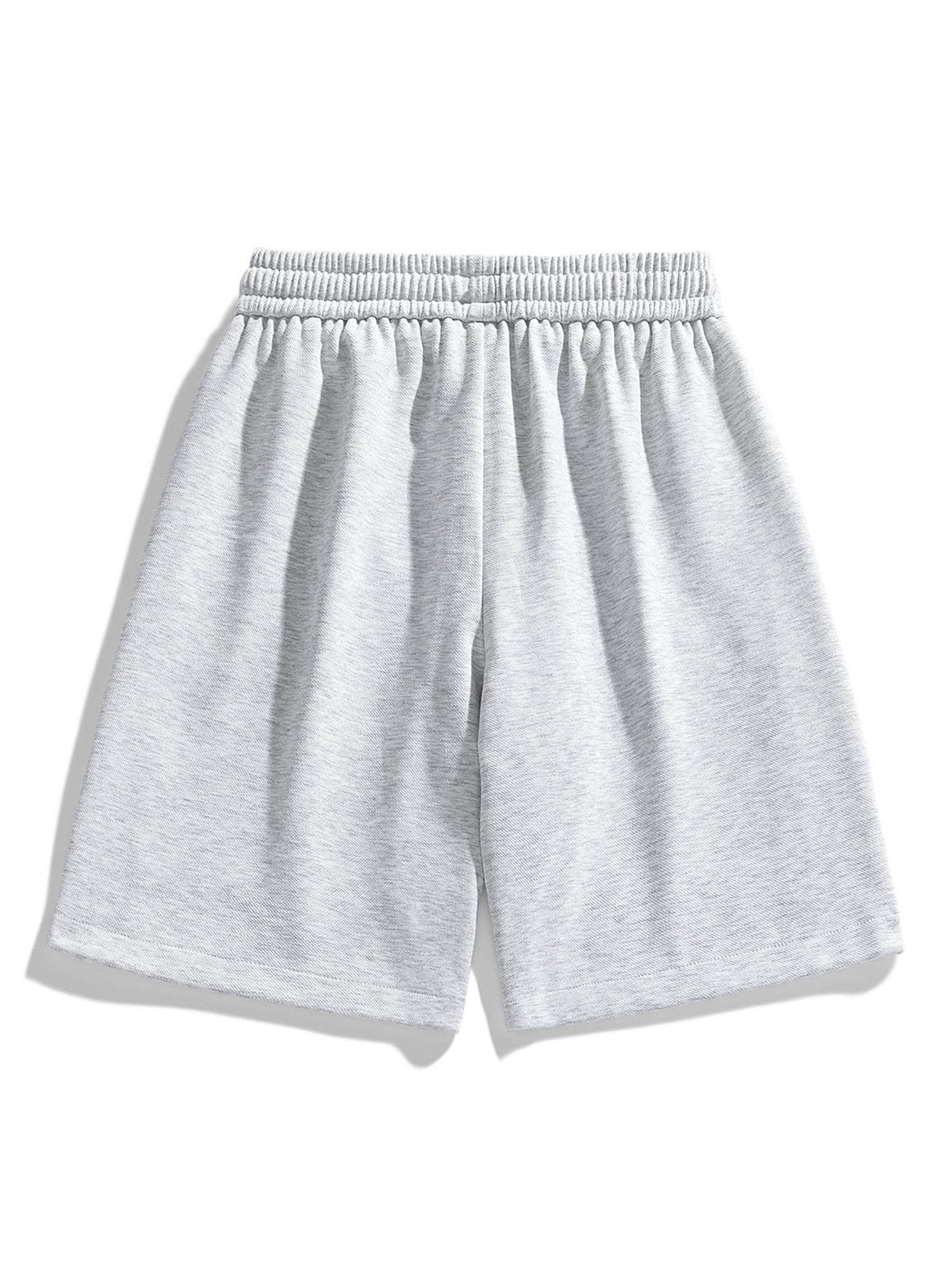 Basic Textured Drawstring Shorts