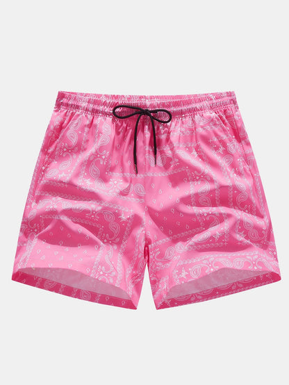 Paisley Print Shorts