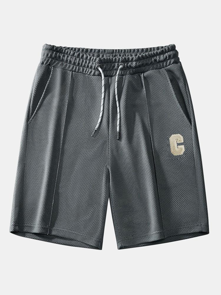 Waffle Drawstring Shorts