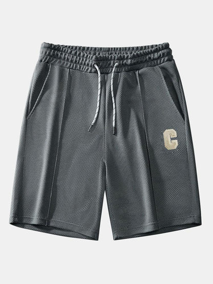 Waffle Drawstring Shorts