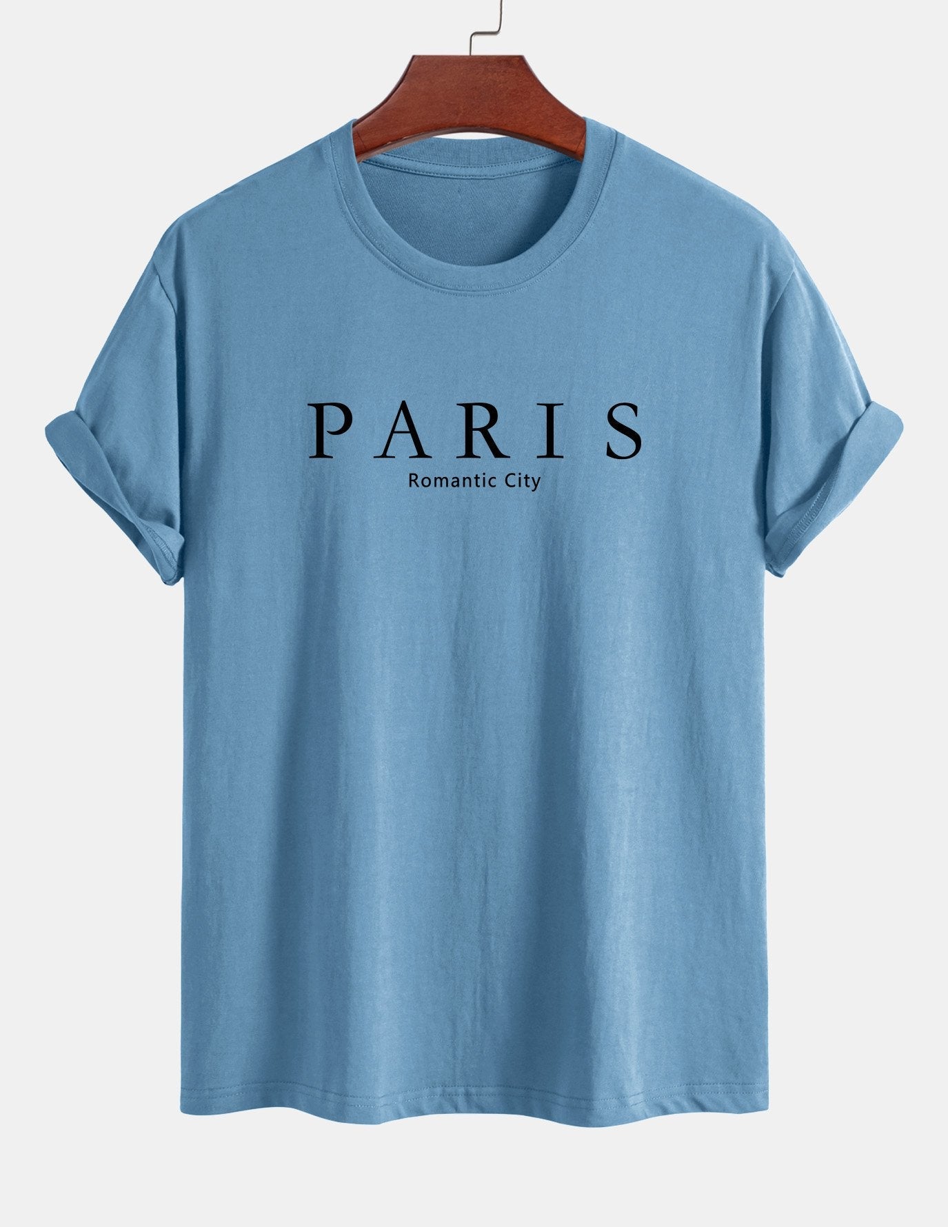 Regular Fit Paris Slogan Cotton T-Shirt