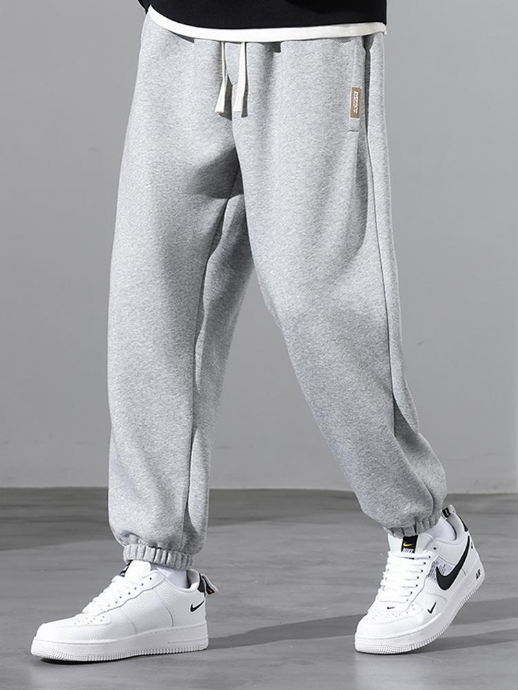 Drawstring Cotton Jogging Pants
