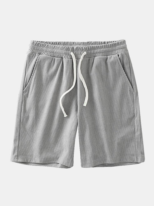 Drawstring Crosscut Corduroy Shorts