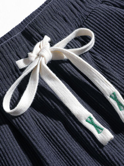 Side Stripe Corduroy Jogging Pants