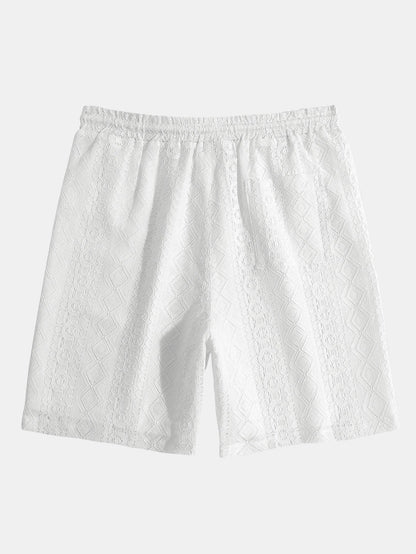 Geometry Textured Shorts
