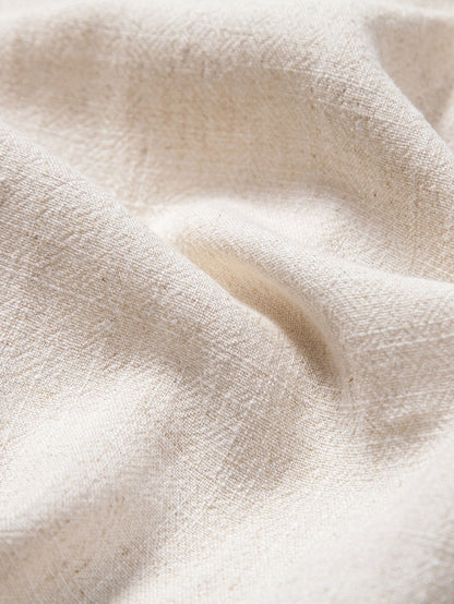 Short Sleeve V Neck Linen Rayon Blend Shirt