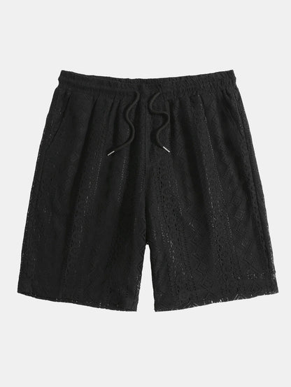 Geometry Textured Shorts