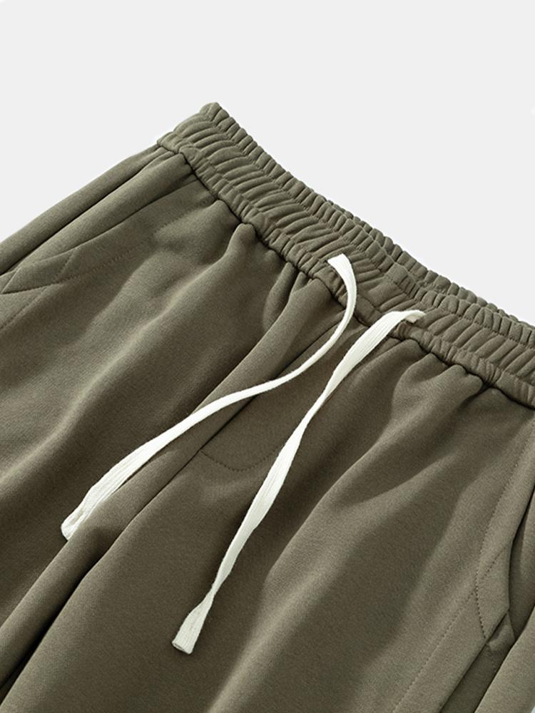 Drawstring Cotton Jogging Pants