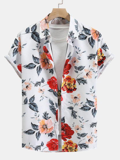 Floral Print Button Up Shirt