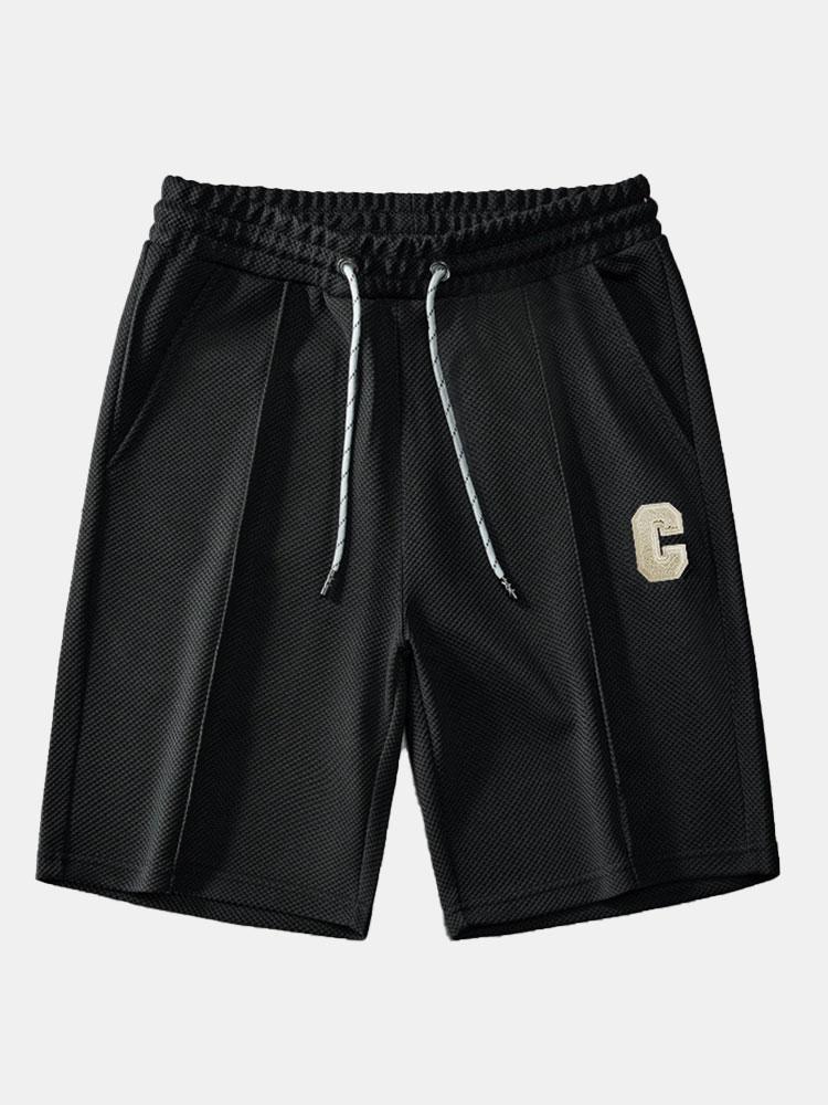 Waffle Drawstring Shorts