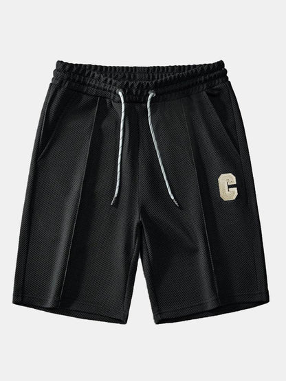 Waffle Drawstring Shorts