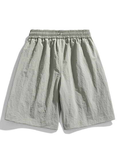 Patch Pocket Drawstring Shorts