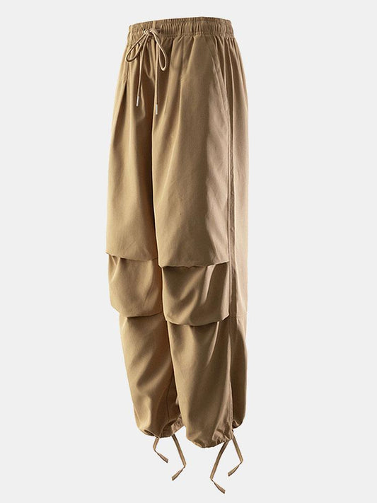 Solid Parachute Pants