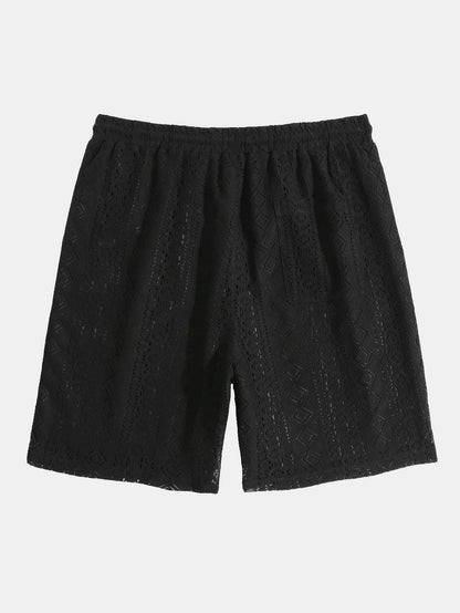 Geometry Textured Shorts