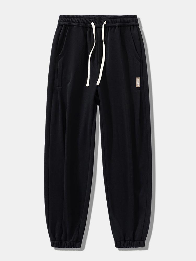 Drawstring Cotton Jogging Pants