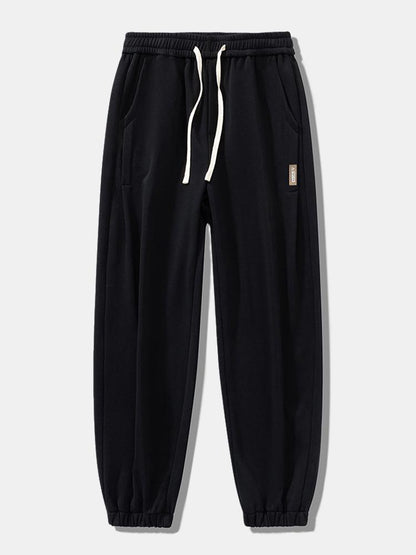 Drawstring Cotton Jogging Pants