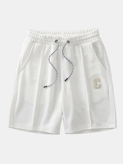 Waffle Drawstring Shorts