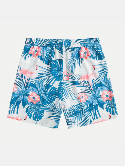 Flamingo Print Shorts