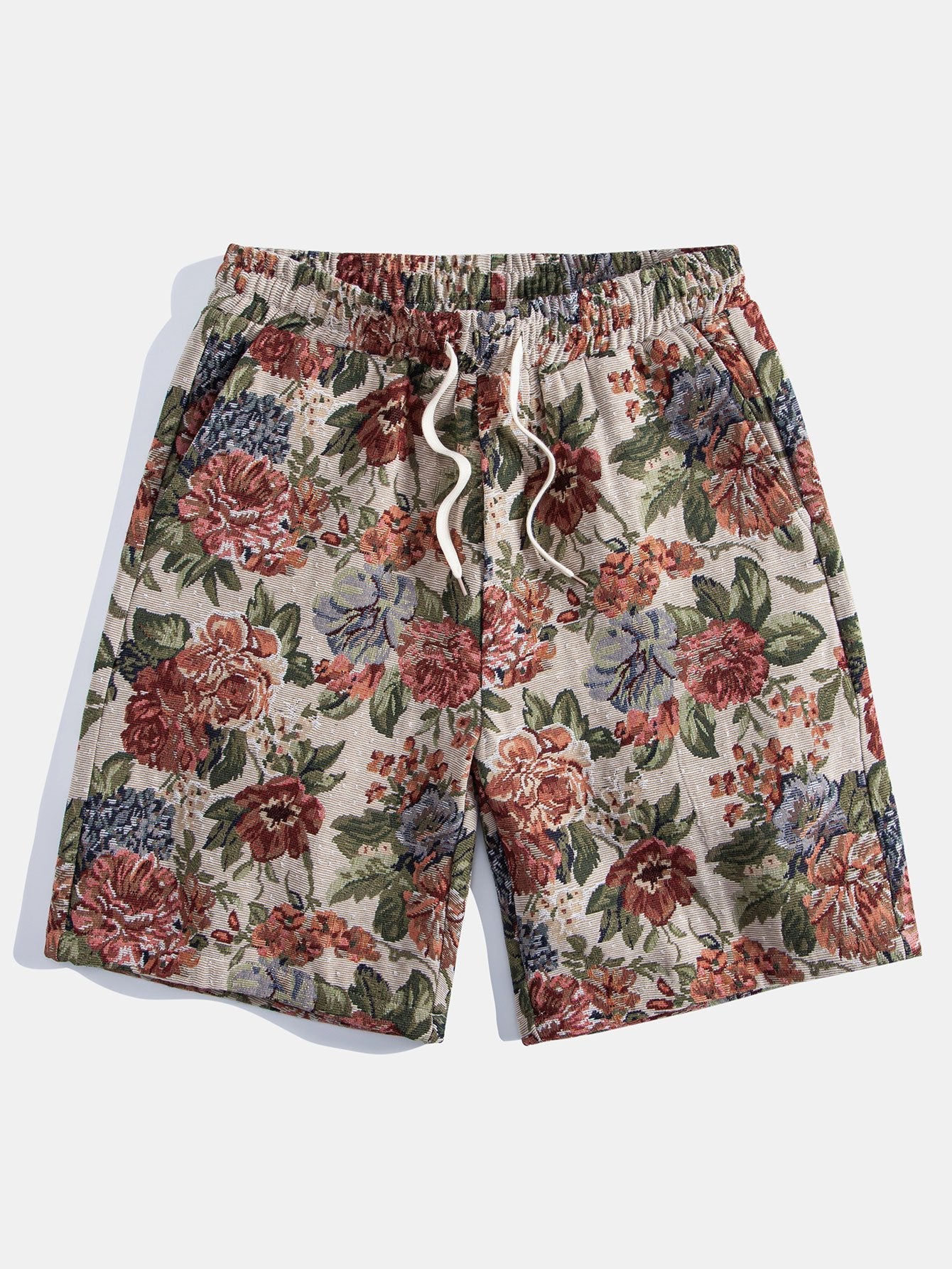 Floral Jacquard Shorts