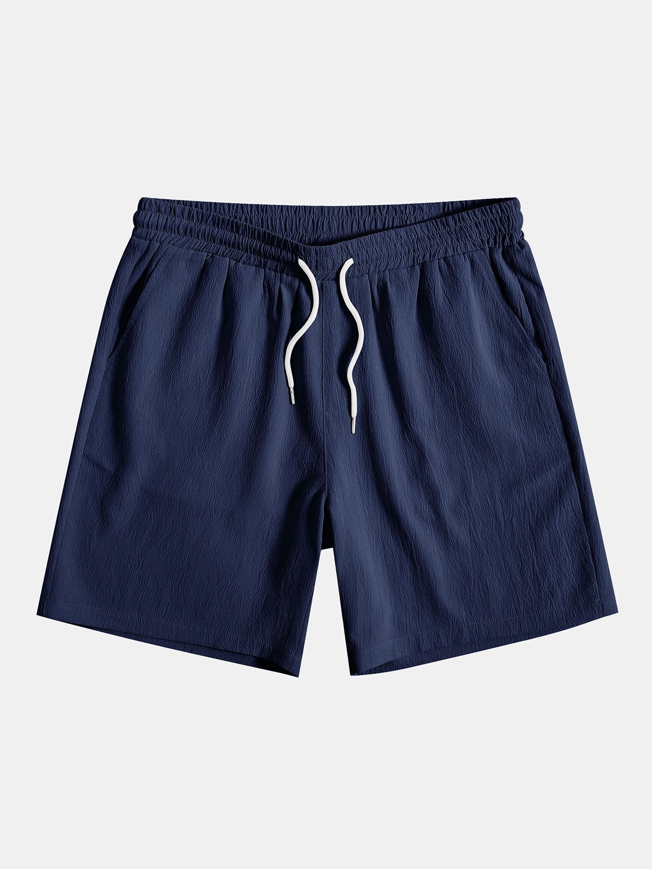 Crinkled Drawstring Shorts
