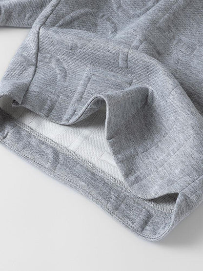 Letter Jacquard Warm Up Shorts