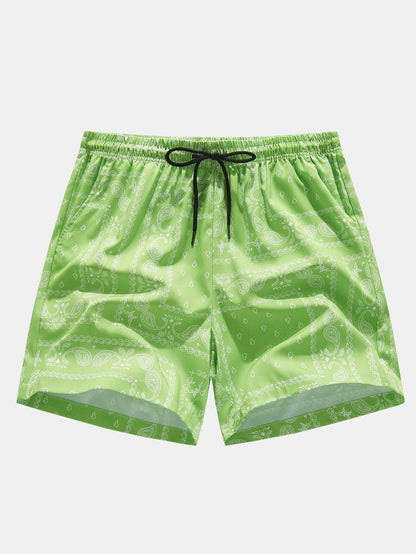 Paisley Print Shorts