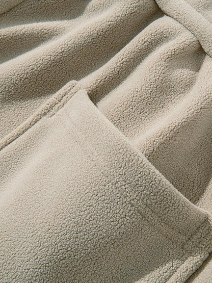 Polar Fleece Loose Fit Straight Leg Pants