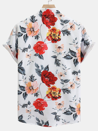 Floral Print Button Up Shirt
