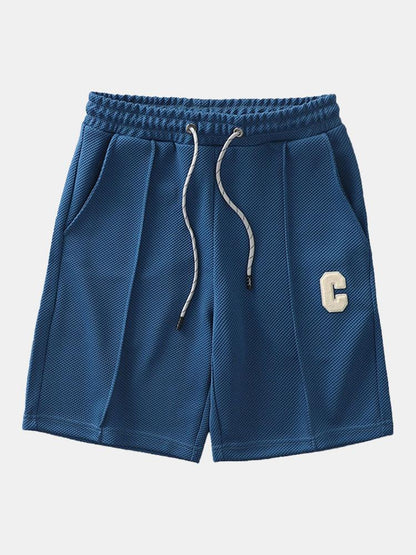 Waffle Drawstring Shorts