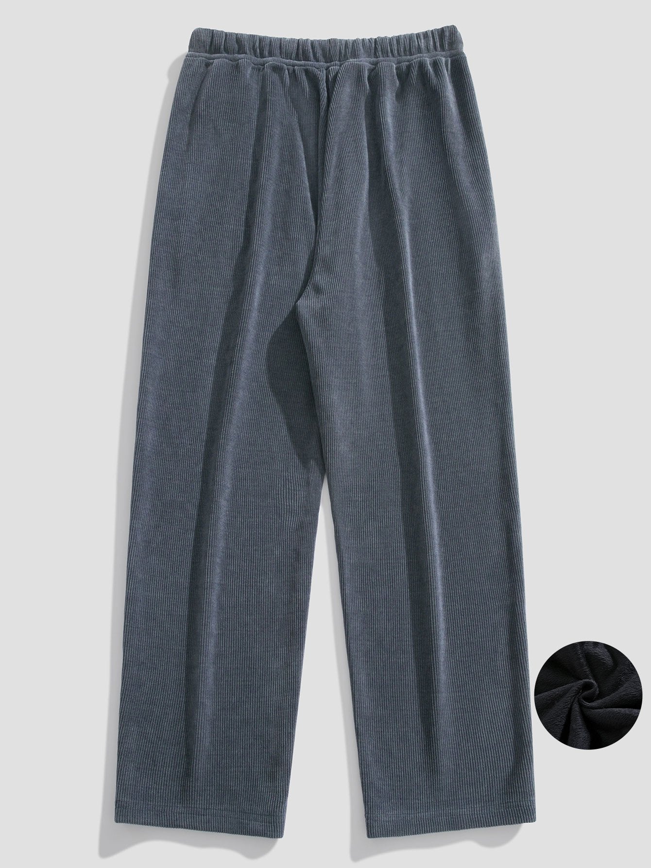 Polar Fleece Lined Straight Leg Corduroy Pants