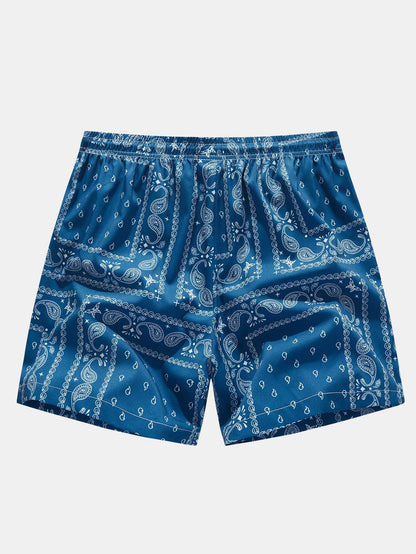 Paisley Print Shorts