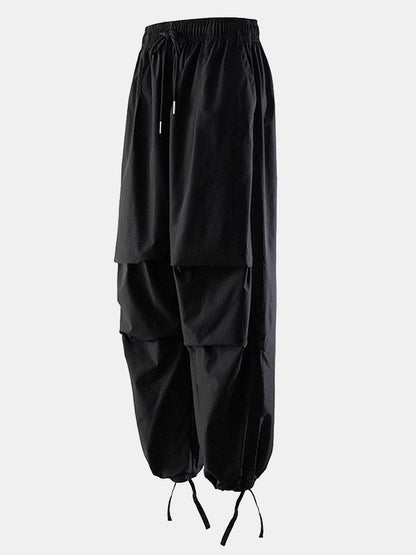 Solid Parachute Pants