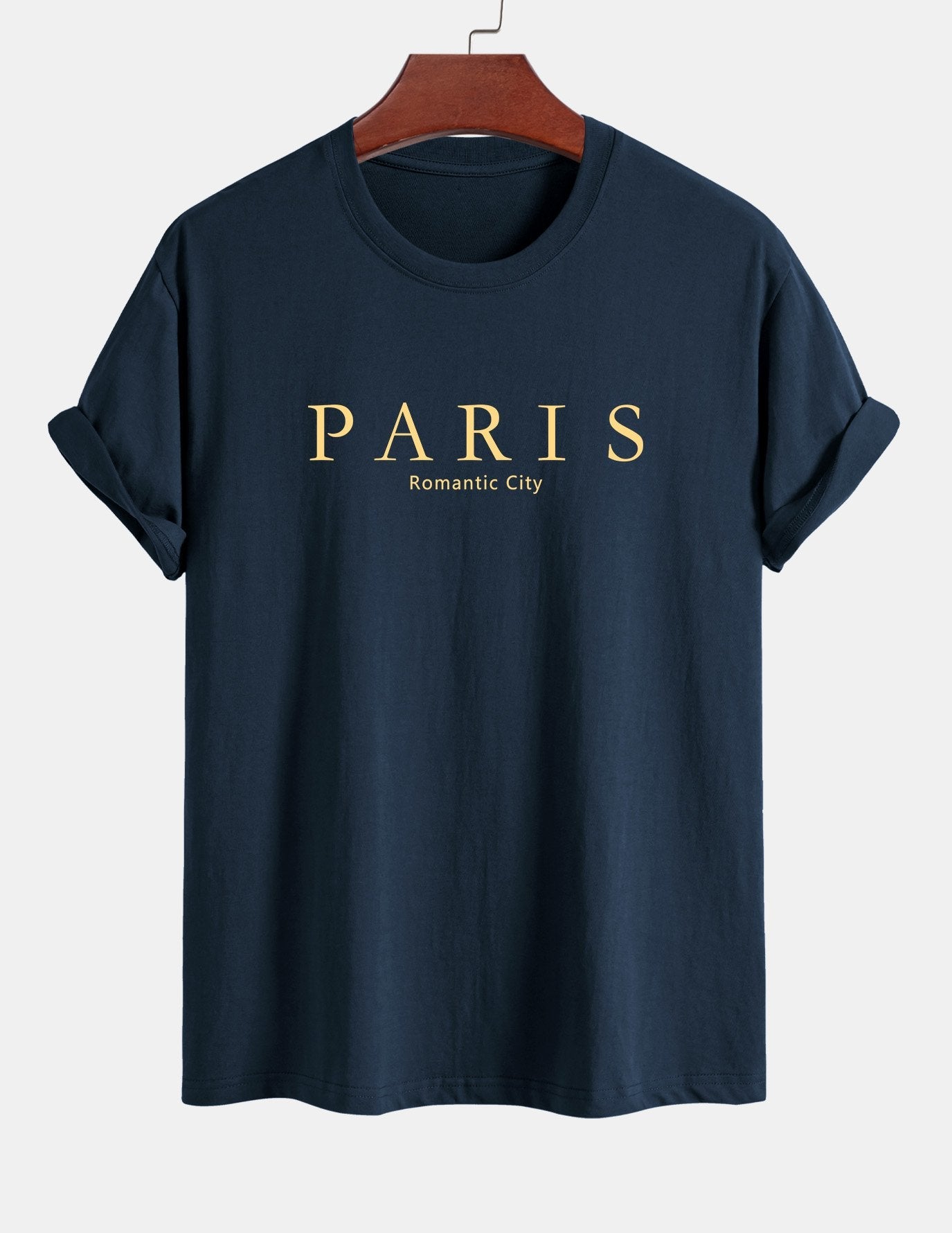 Regular Fit Paris Slogan Cotton T-Shirt