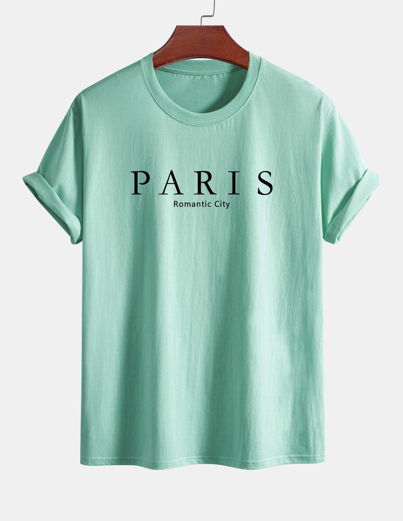 Regular Fit Paris Slogan Cotton T-Shirt