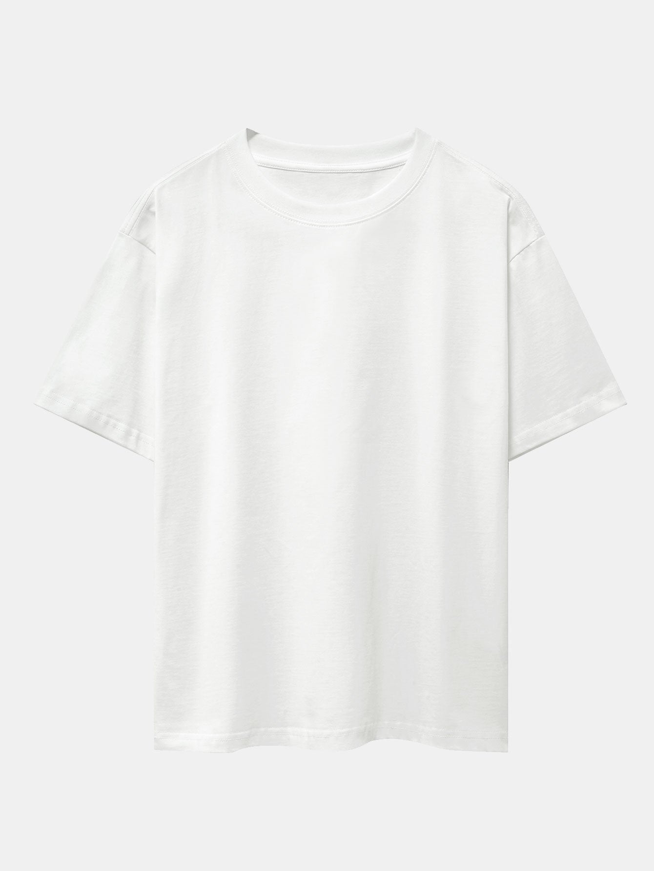3 قطع تيشيرتات أساسية ثقيلة الوزن بأكتاف منسدلة - مقاس كبير