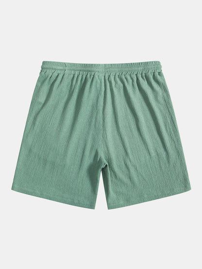 Crinkled Textured Shorts