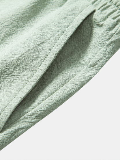 Textured Cotton 5" Shorts