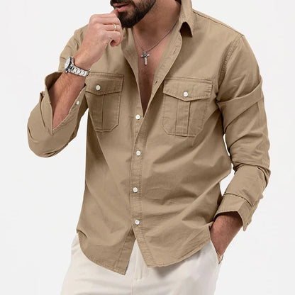 Relaxed Fit Button-Up Shirt