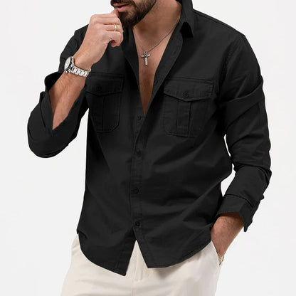 Relaxed Fit Button-Up Shirt