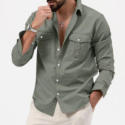 Relaxed Fit Button-Up Shirt